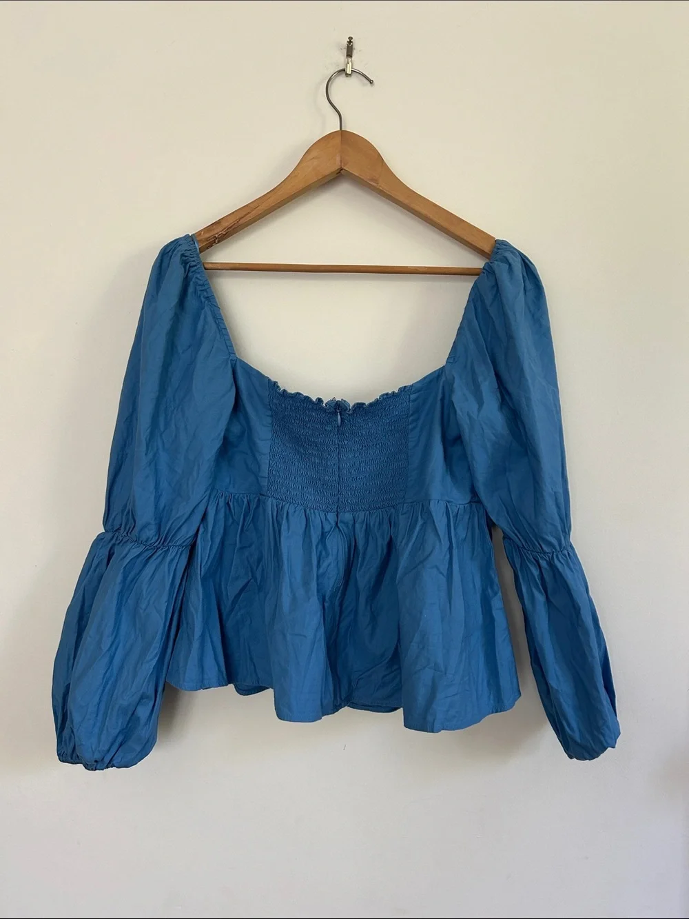Reformation Jaxley top in azure blue 💙